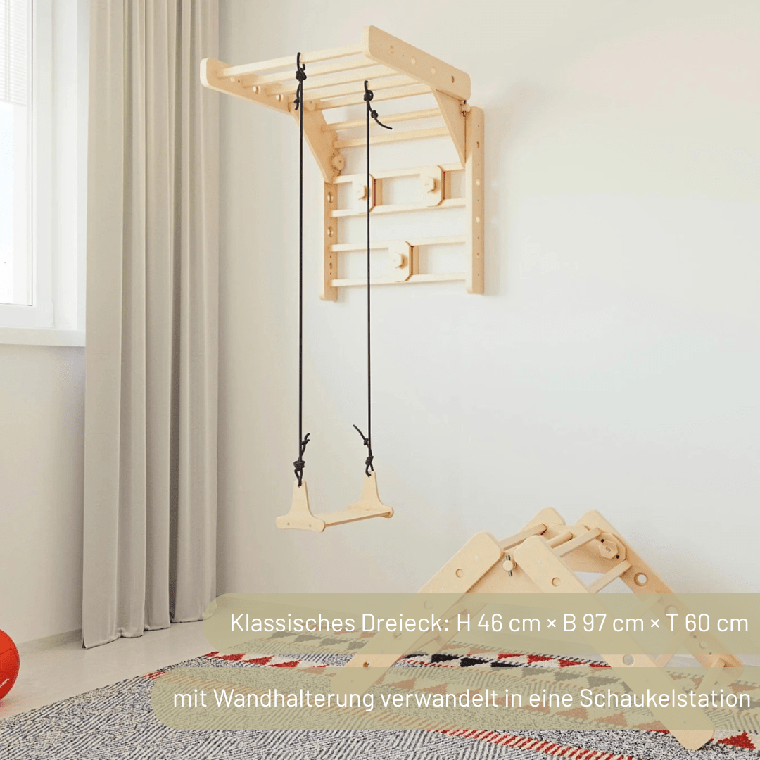 Sprossenwand LOOPO JUNGLE 20in1 | 200 kg belastbar | 2–99 Jahre | 20 Aufbauvariante - Kletterling – einfach Kind sein