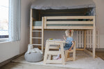 Hochbett WOLKENHAUS | Spielraum darunter | 90x200 cm - Bild 3