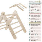 Höhenverstellbares Kletterdreieck ZICKLEIN | 5 - fach verstellbar | 60cm | 1 Teil | verstaubar - Kletterling – einfach Kind sein