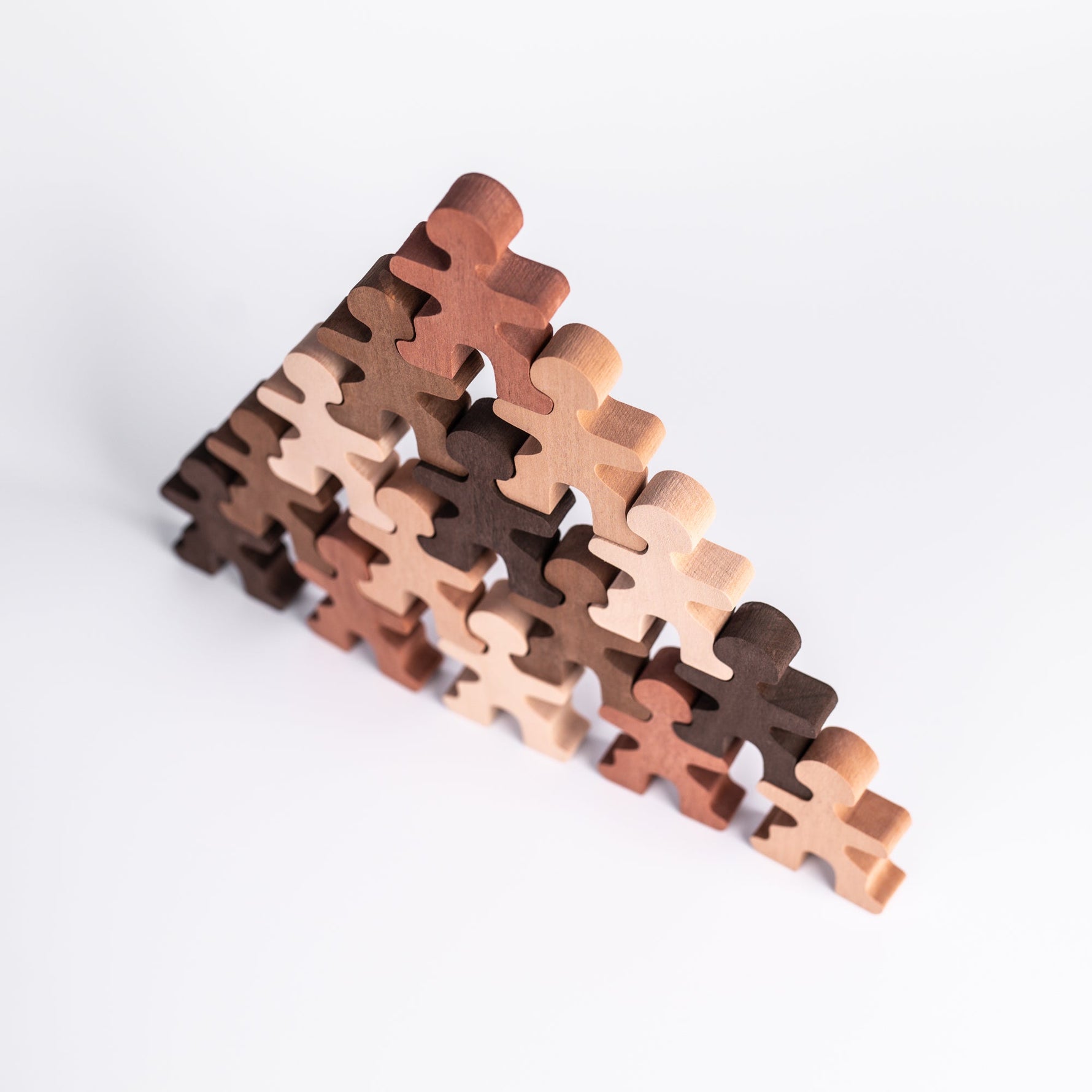 Holzfiguren Hautfarben-Set - "Skin Tone" set (15 pcs)