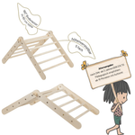 Höhenverstellbares Kletterdreieck ZICKLEIN | 5 - fach verstellbar | 60cm | 1 Teil | verstaubar - Kletterling – einfach Kind sein