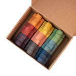 Bunte Holzfiguren Color Set - Colored Flockmen Set (27 pcs)