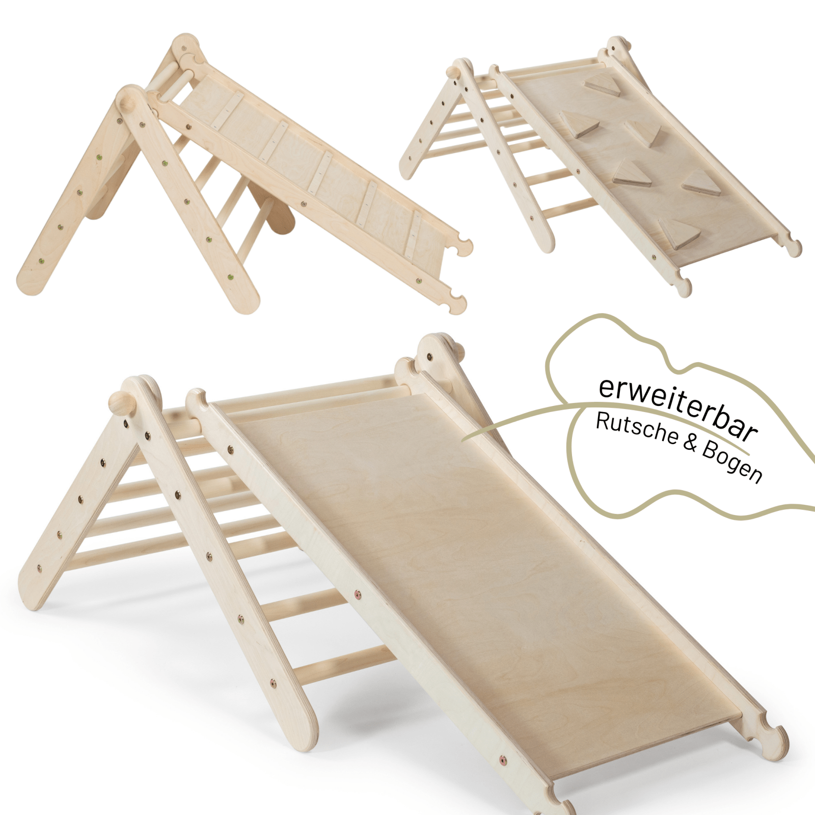 Höhenverstellbares Kletterdreieck ZICKLEIN | 5 - fach verstellbar | 60cm | 1 Teil | verstaubar - Kletterling – einfach Kind sein
