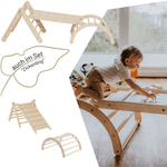 Höhenverstellbares Kletterdreieck ZICKLEIN | 5 - fach verstellbar | 60cm | 1 Teil | verstaubar - Kletterling – einfach Kind sein