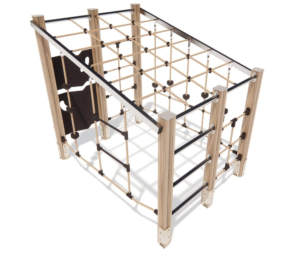 Klettergerüst SPIELPLATZ 707 | Sicheres und widerstandsfähiges Outdoor - Spielgerät für Kindertageseinrichtungen (bis 14 Jahre geeignet) - Kletterling – einfach Kind sein
