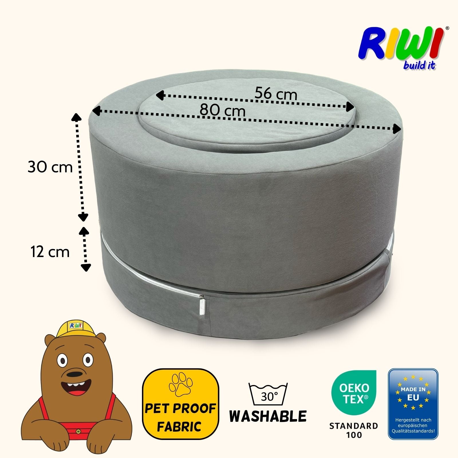 Spielhocker Loop Riwi - RIWI® Loop - modularer Spielhocker