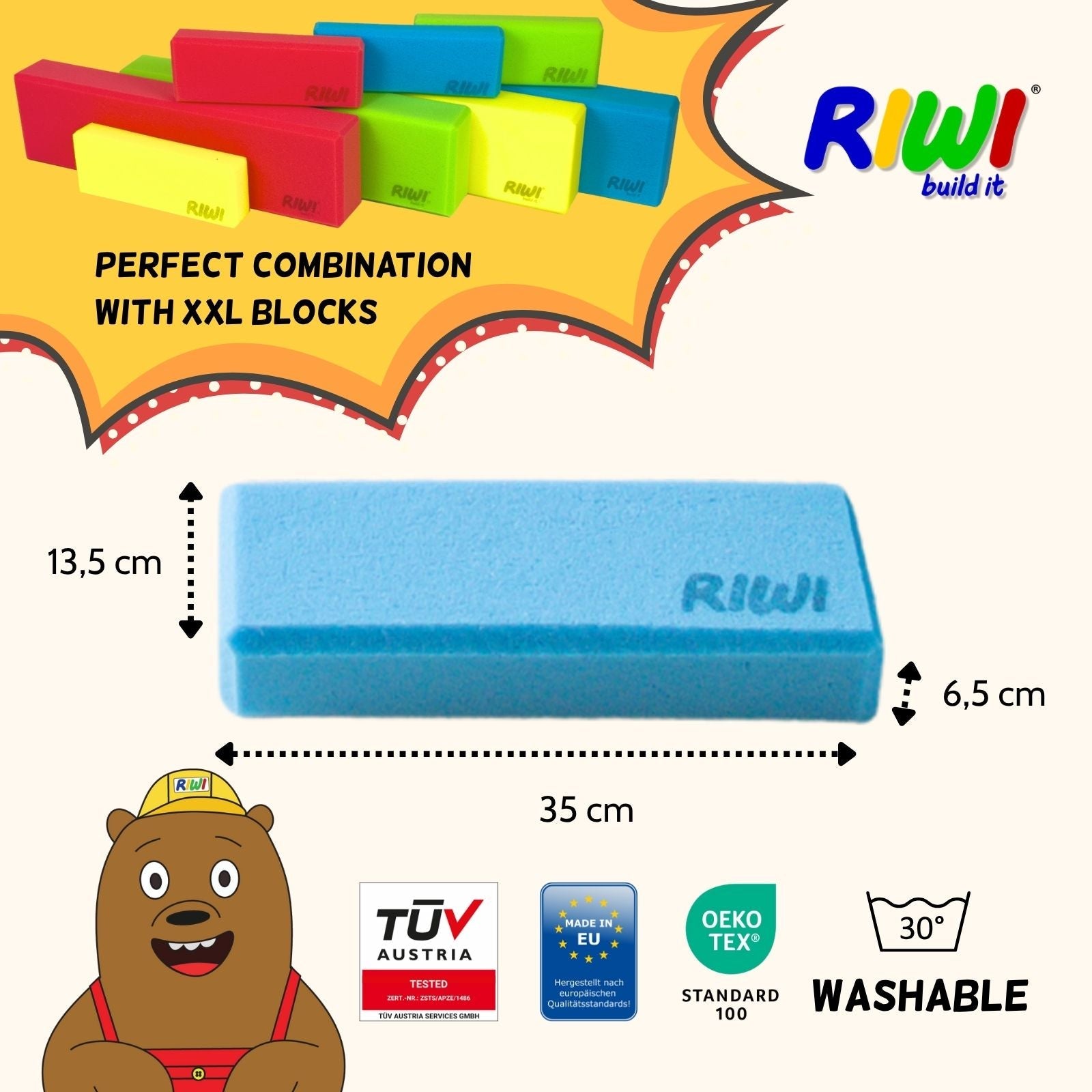 Mini Schaumstoffbausteine Riwi - RIWI® mini Bausteine