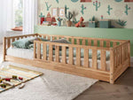 Bodenbett WALDNEST | mit Hausaufsatz | 90x200 cm - Bild 5