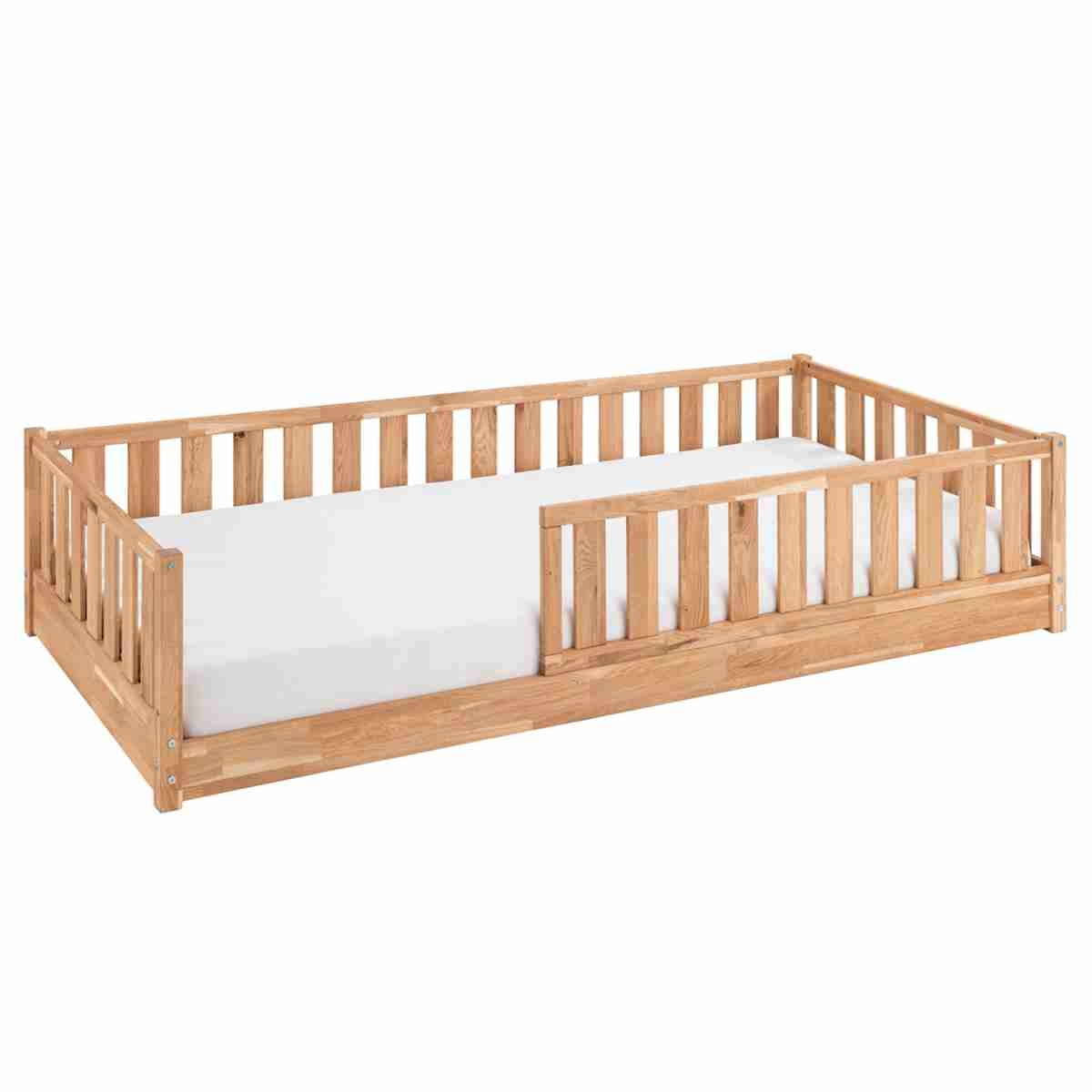 Bodenbett WALDNEST mit Hausaufsatz und Rausfallschutz