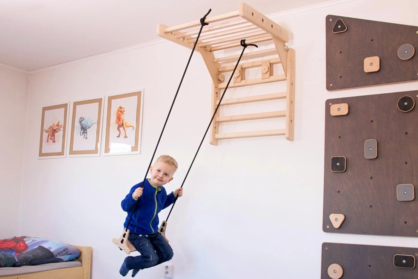 Sprossenwand LOOPO COMBO 9in1 |  200kg belastbar | 2–99 Jahre | 9 Aufbauvarianten