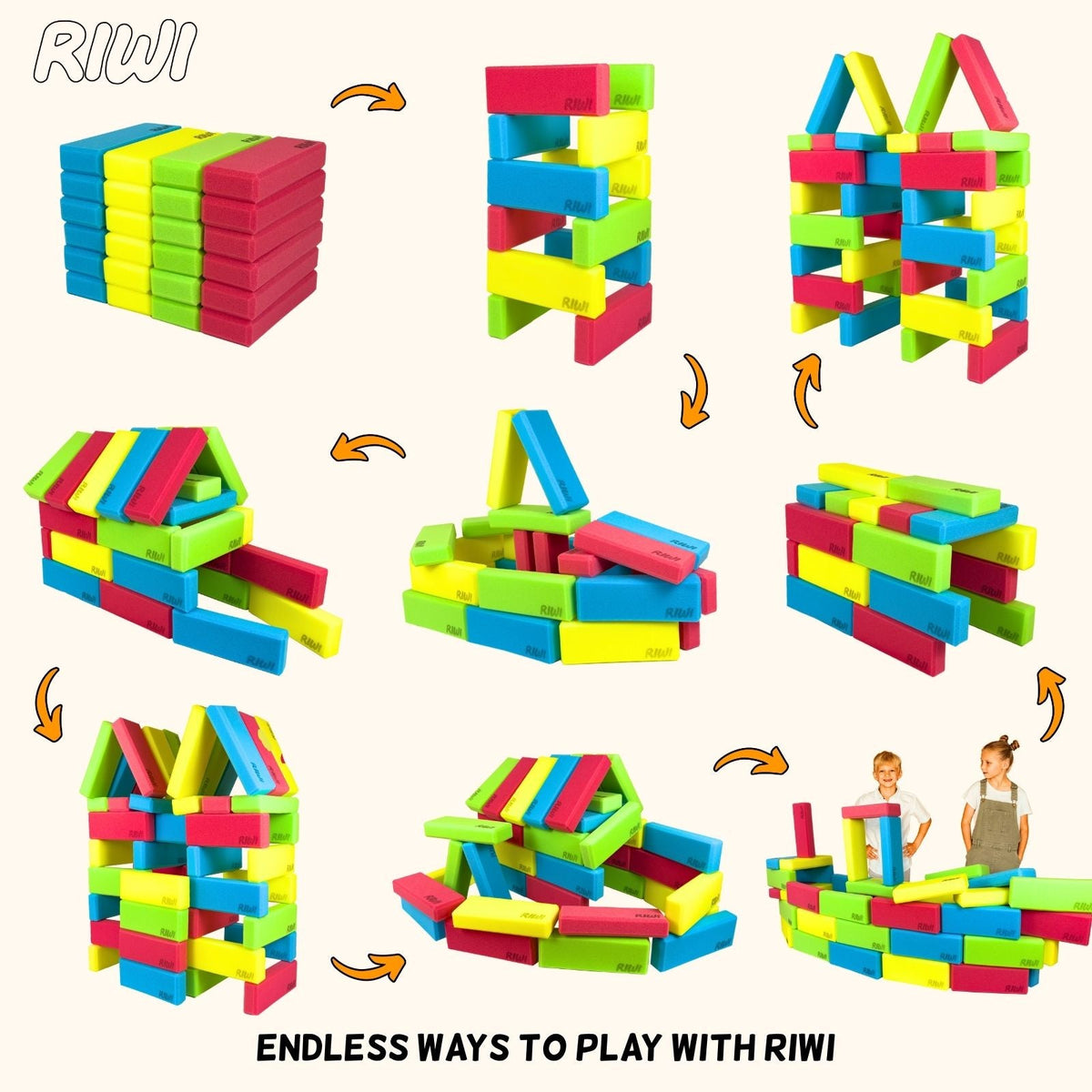 Mini Schaumstoffbausteine Riwi - RIWI® mini Bausteine