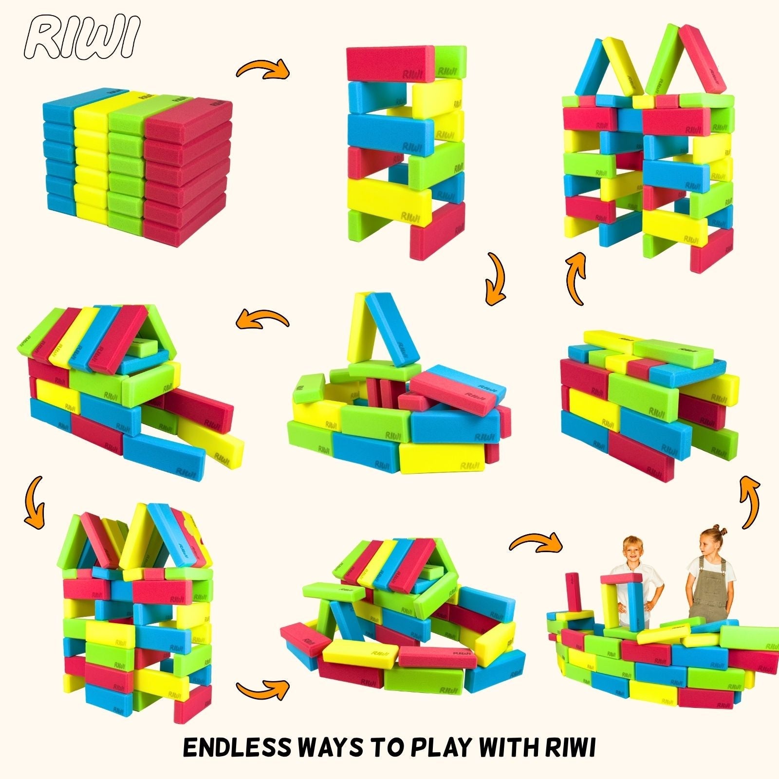 Mini Schaumstoffbausteine Riwi - RIWI® mini Bausteine
