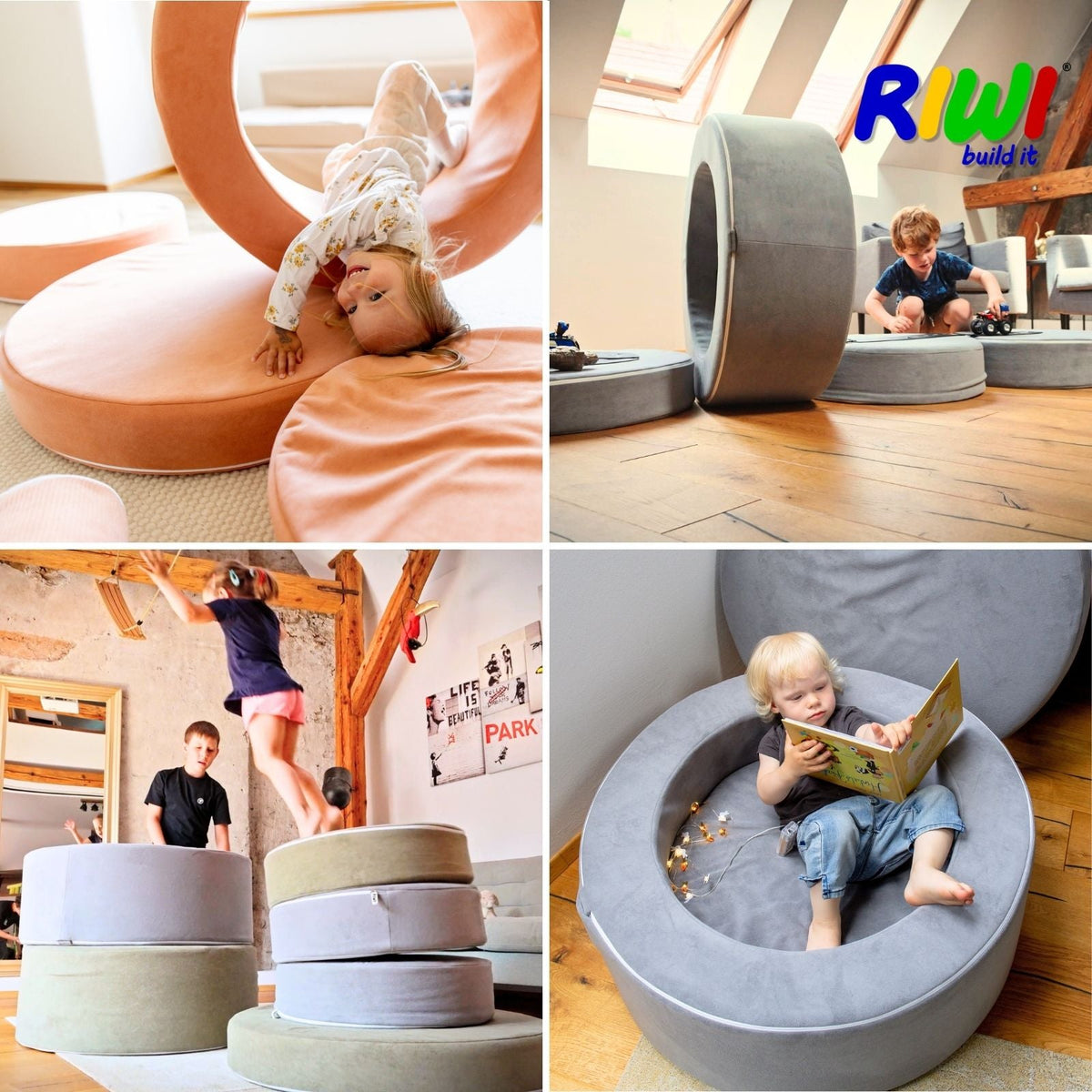 Spielhocker Loop Riwi - RIWI® Loop - modularer Spielhocker