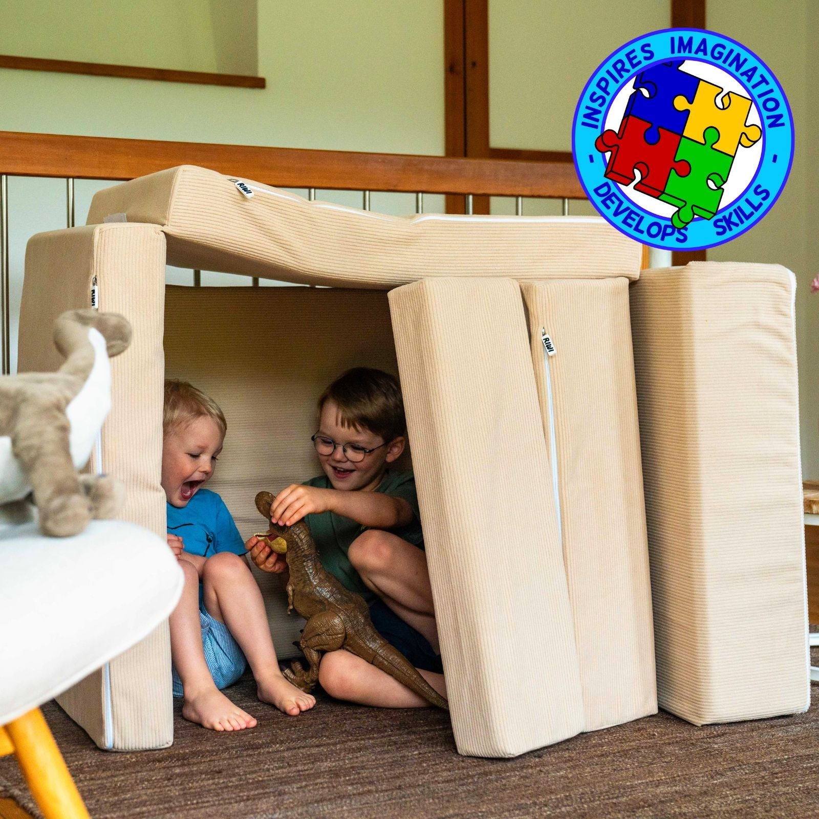 Spielsofa mit Stauraum Riwi - RIWI® 2-in-1 Spielsofa & Aufbewahrungs-Set