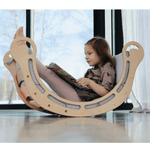 Spielset "Dynamik" bunt - Montessori - Bogen mit Rutsche und Kissen - Kletterling – einfach Kind sein