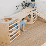 Spielplatz Set "Experten" bunt - 2 Kletterwürfel + 2 Leitern/Rutsche - Kletterling – einfach Kind sein