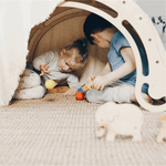 Spielset "Dynamik" bunt - Montessori - Bogen mit Rutsche und Kissen - Kletterling – einfach Kind sein