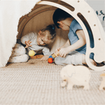 Spielset "Energetic" pastell - XXL Bogen mit Rutsche und Kissen - Kletterling – einfach Kind sein