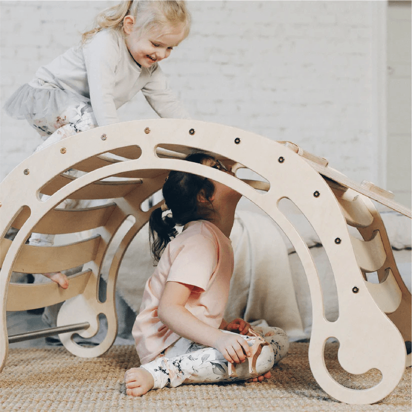 Spielset "Energetic" bunt - XXL Bogen mit Rutsche und Kissen - Kletterling – einfach Kind sein