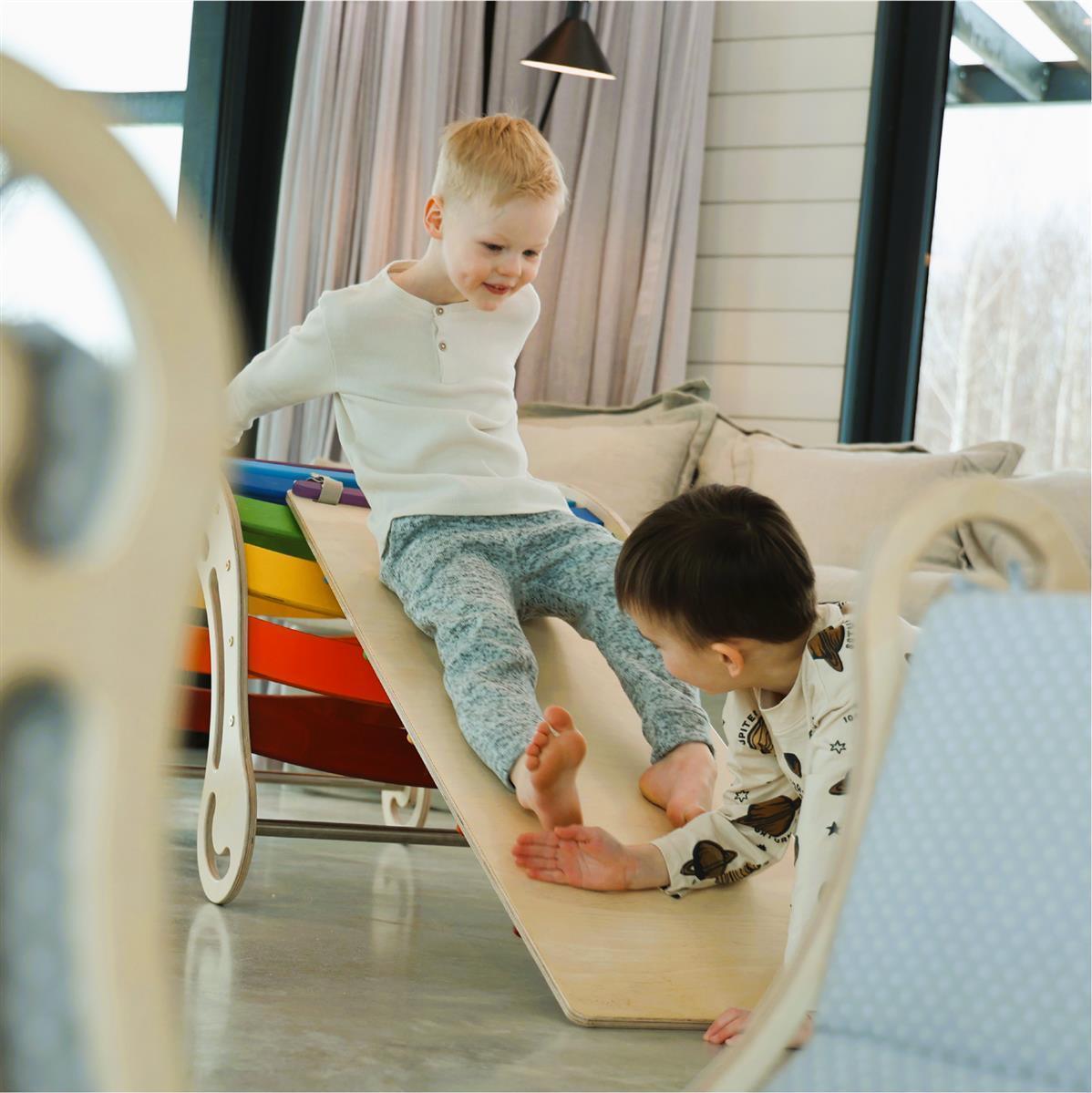 Kletter - und Rutschrampe für XXL Montessori Kletterbogen - Kletterling – einfach Kind sein
