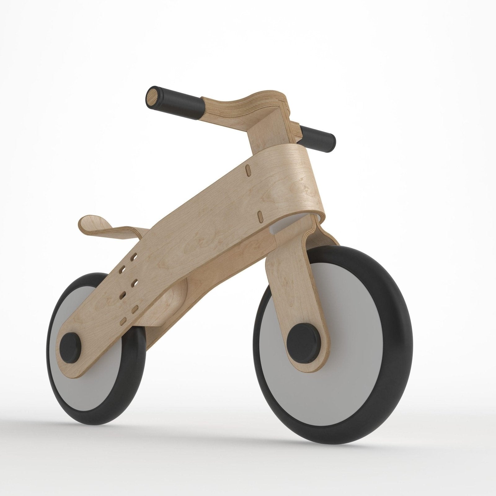 Laufrad aus Holz "Choppy" für Kinder von 1 - 4 (Schwarz) - Kletterling – einfach Kind sein