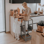 Vielseitiger 2 - in - 1 transformierbarer Lernturm - Kletterling – einfach Kind sein