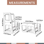 Vielseitiger 2 - in - 1 transformierbarer Lernturm - Kletterling – einfach Kind sein