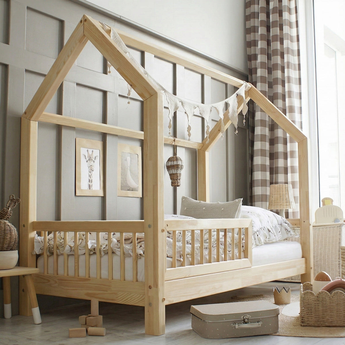 Hausbett STERNCHEN | mit Barriere | 90x200 cm - Bild 4