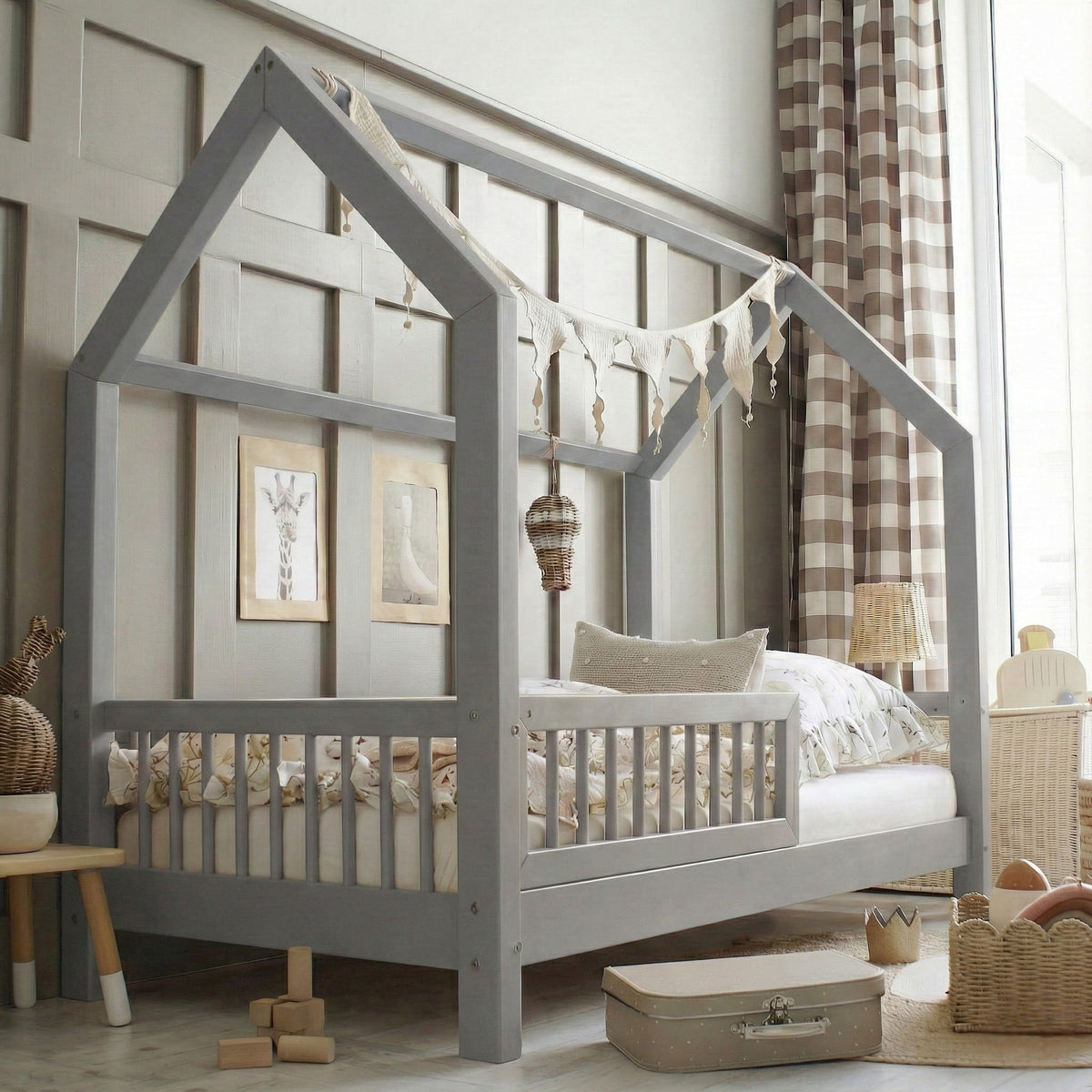 Hausbett STERNCHEN | mit Barriere | 90x200 cm - Bild 6