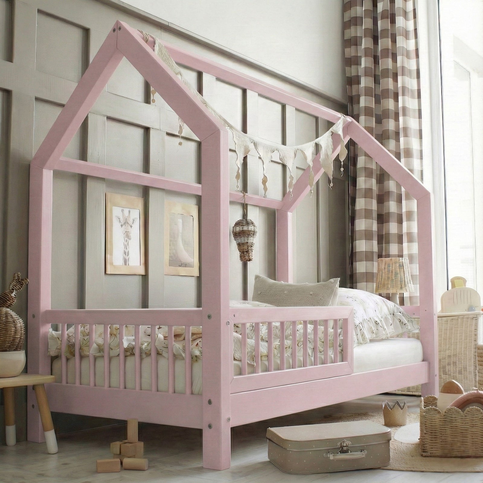 Hausbett STERNCHEN | mit Barriere | 90x200 cm - Bild 9
