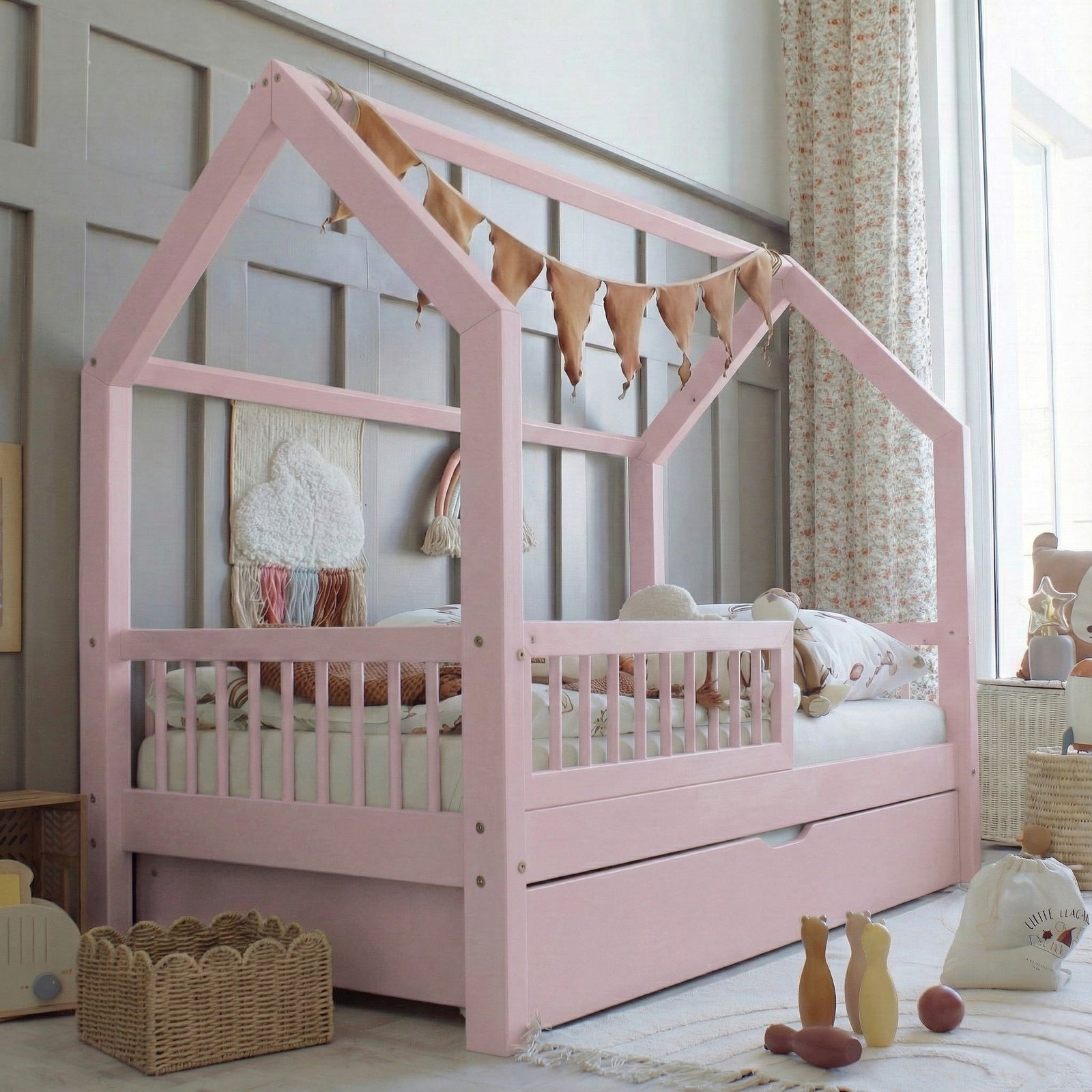 Hausbett STERNCHEN PLUS | mit Schublade | 90x200 cm - Bild 8