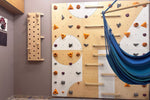Kletterwand BK INDOOR aus 6 Teilen | 236 cm x 234 cm | inkl. 45 Griffen | 120 Loch - Kletterling – einfach Kind sein