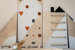 Einzelelement BK Dreieck links | Kletterwand BK INDOOR | 118 x 78 cm | 9 Loch - Kletterling – einfach Kind sein