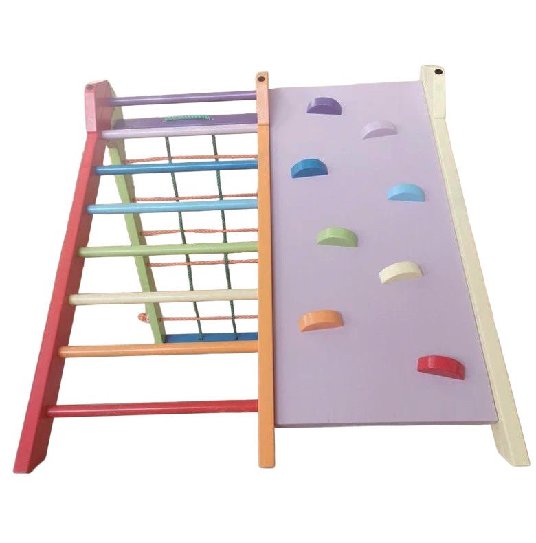 Klettergerüst für den Garten mit 4 verschiedenen Kletterwegen - Kletterling – einfach Kind sein