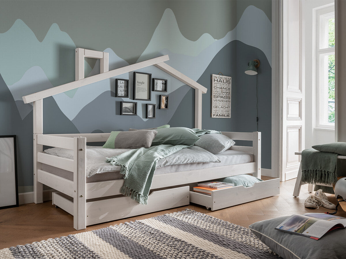 Hausbett WALDNEST STARK | 90x200 cm | kräftige Pfosten - Bild 3