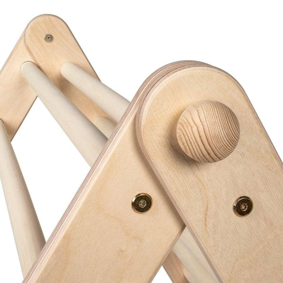 Kleines Zickenling - 5 - fach höhenverstellbares Kletterdreieck (60cm) mit passender Rutsche - Kletterling – einfach Kind sein