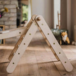 Kleines Zickenling - 5 - fach höhenverstellbares Kletterdreieck (60cm) mit passender Rutsche - Kletterling – einfach Kind sein