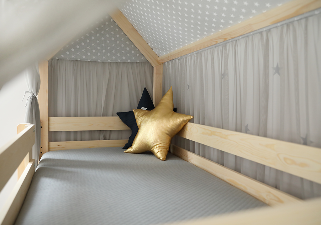 Hochbett WOLKENHAUS | Spielraum darunter | 90x200 cm - Bild 5