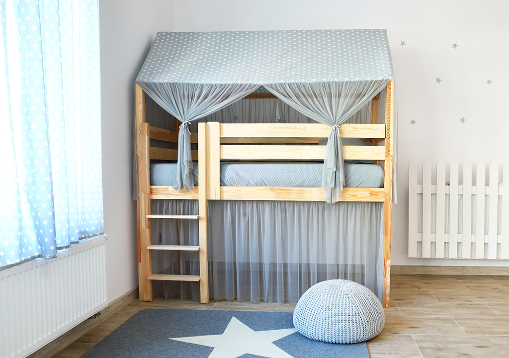 Hochbett WOLKENHAUS | Spielraum darunter | 90x200 cm - Bild 4
