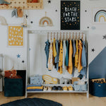 Montessori Kinderkleiderständer mit 17 Haken - Kletterling – einfach Kind sein