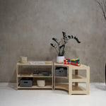 Montessori Regal mit drei Etagen - Kletterling – einfach Kind sein