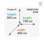 Spielturm Maxi Set Fun Gym mit 2x Spielturm, Rutsche, Kletterturm, Kletterwand, Schaukel - Kletterling – einfach Kind sein