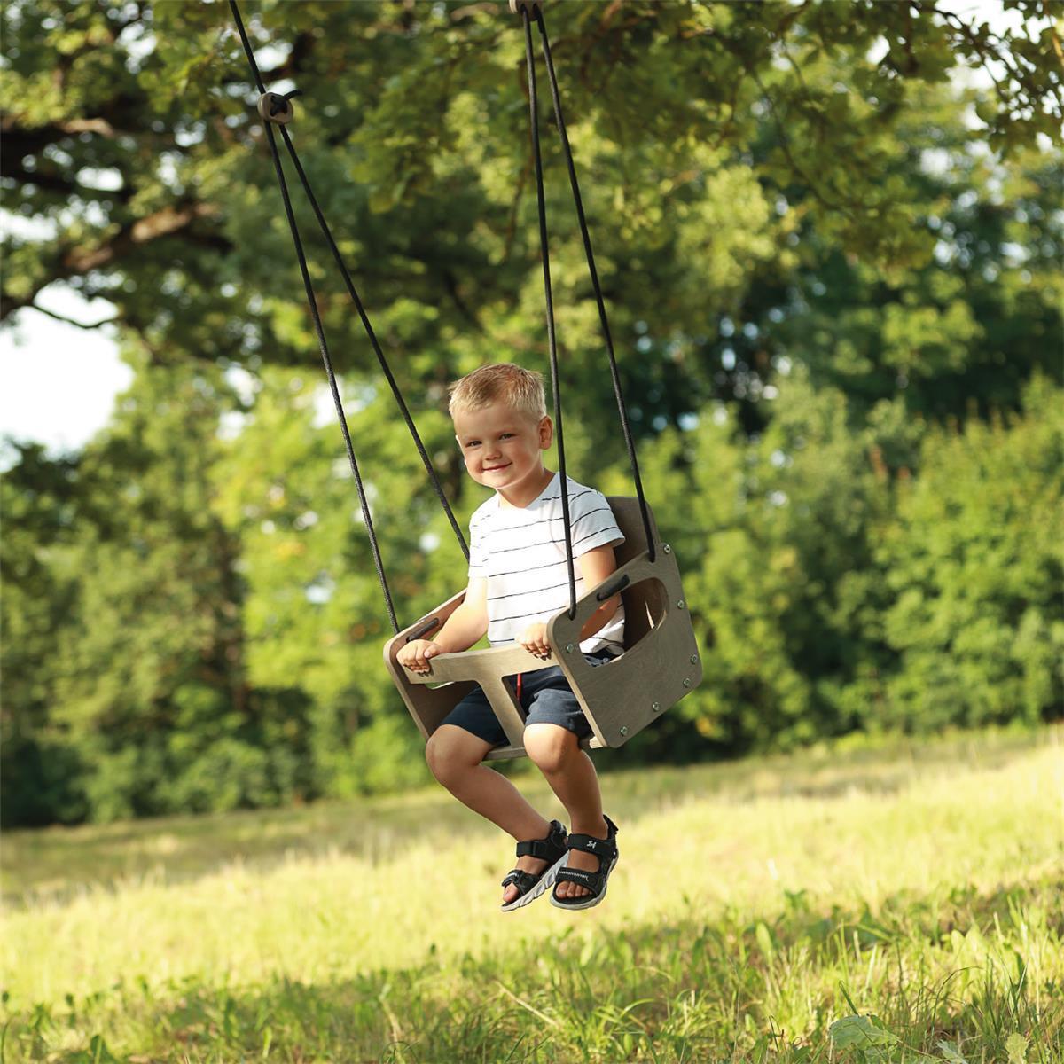 Baby Schaukel für Kinder Set braun - Kletterling – einfach Kind sein