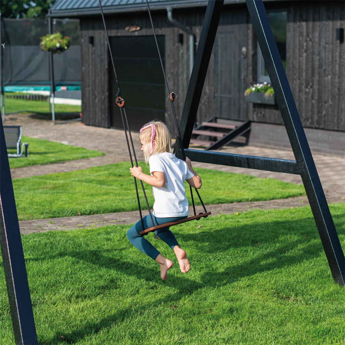 Schaukel für Kinder - Set grau - Kletterling – einfach Kind sein
