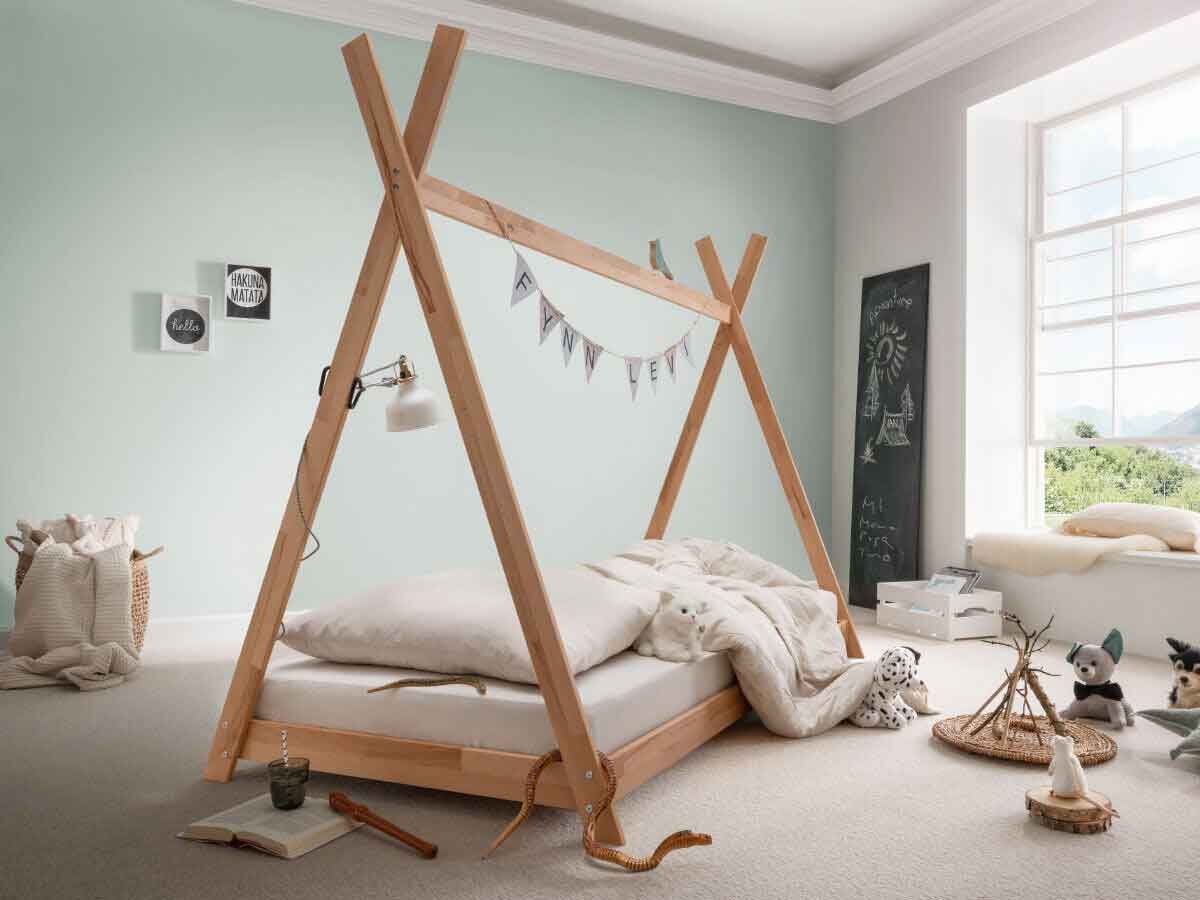 Tipibett WALDNEST PINO 90x200 cm mit Stoffdach