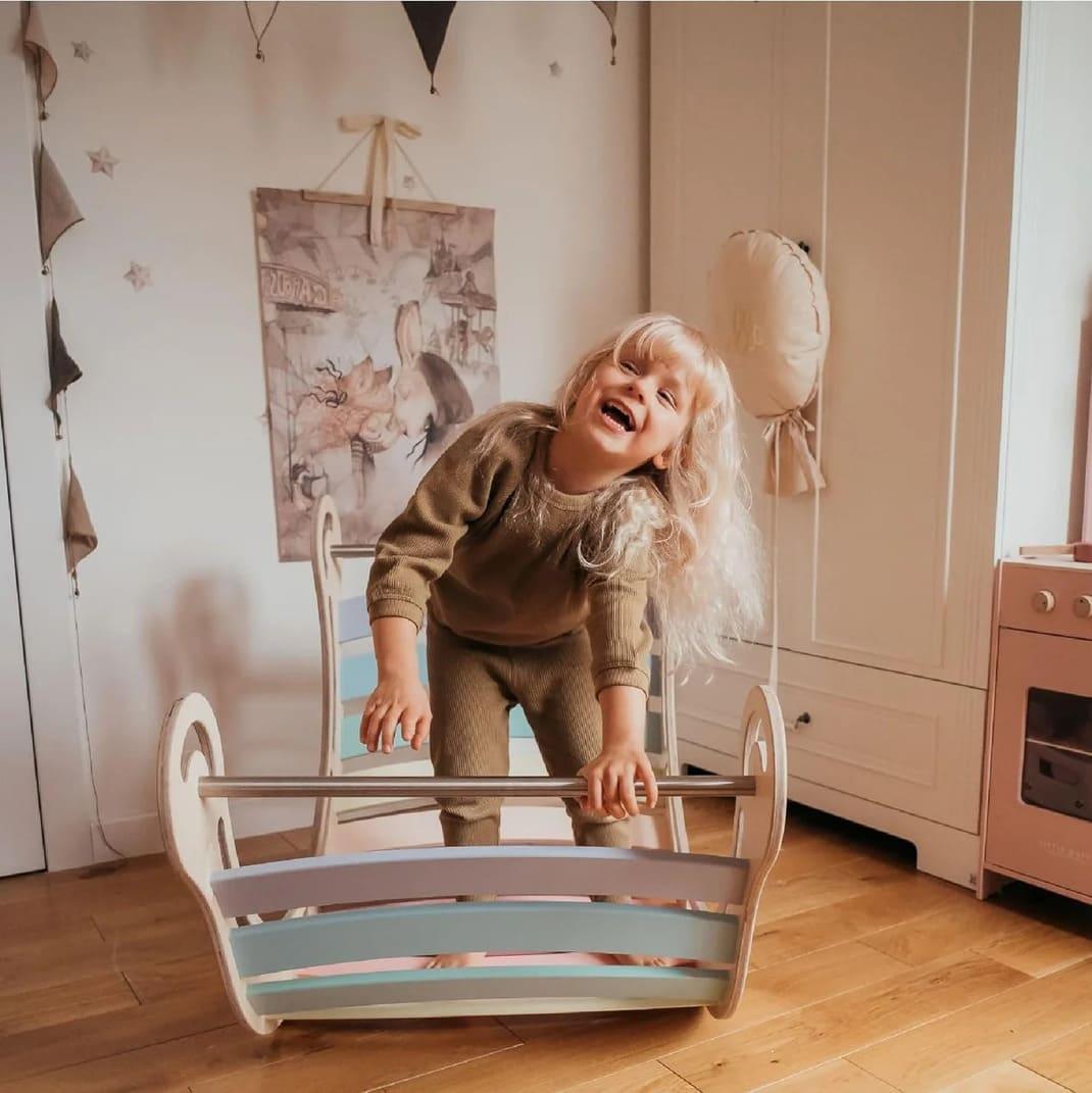 XXL Montessori Kletterbogen und Kletterwippe - Kletterling – einfach Kind sein